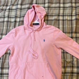 Pink polo hoodie